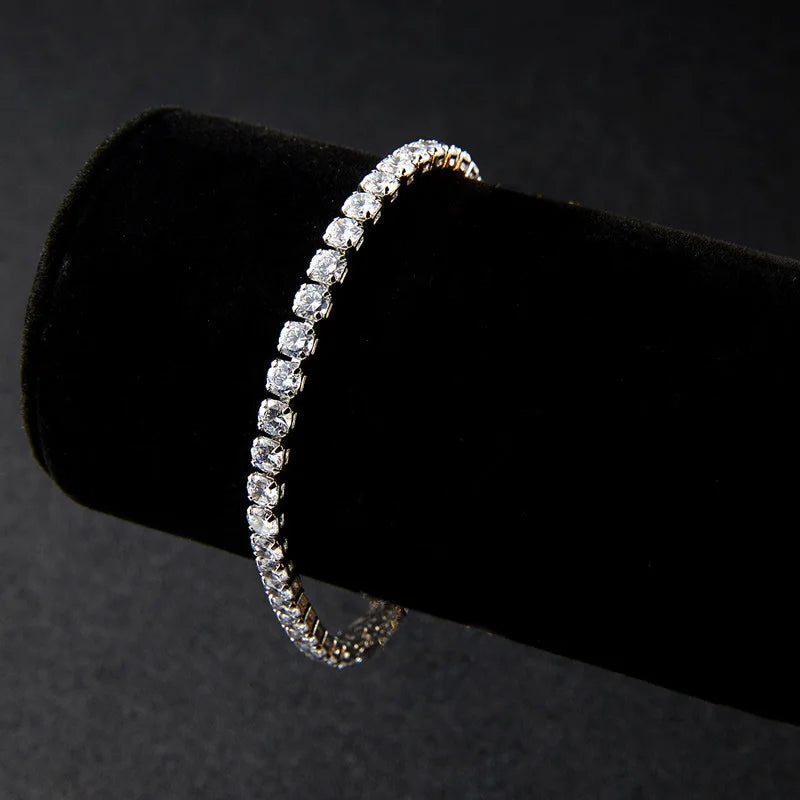 Crystal Geometric Charm Bracelet