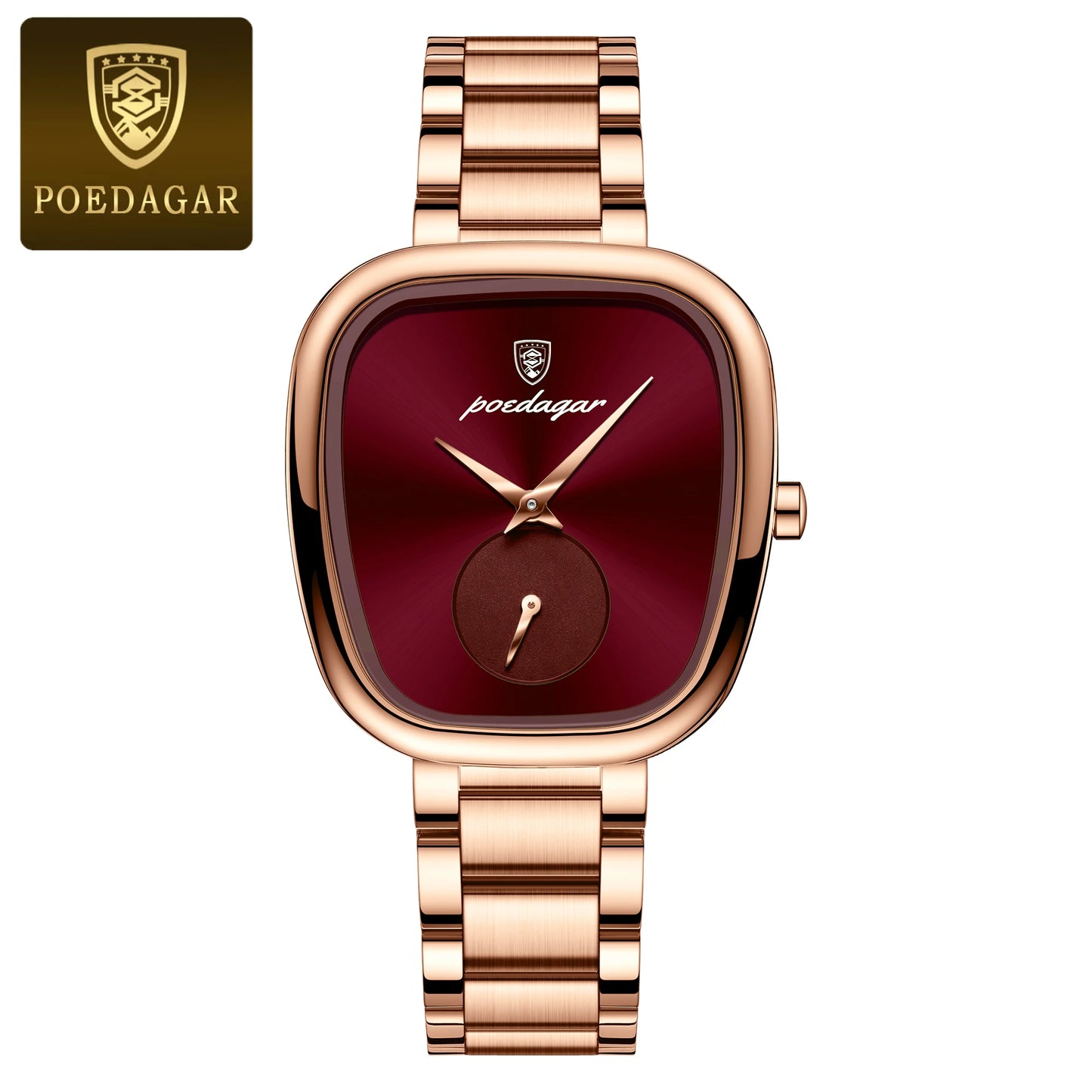 POEDAGAR Waterproof Women's Quartz Watch - Stainless Steel Elegance