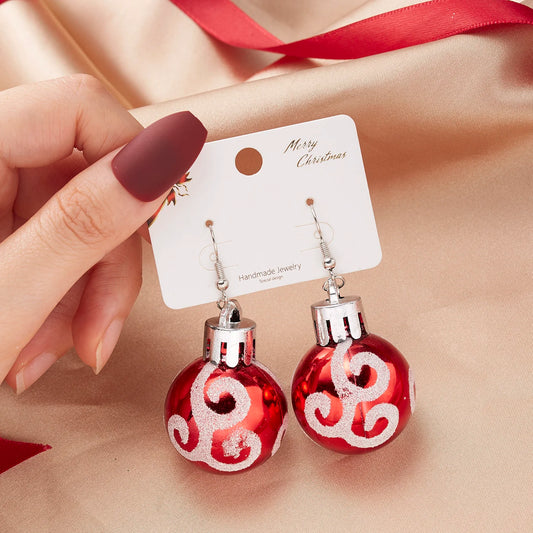 Christmas Lantern Ball Drop Earrings