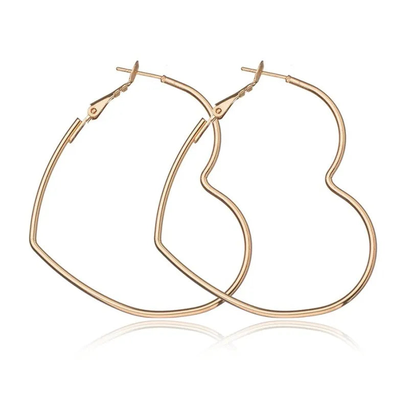Gold-tone Star Circle Drop Earrings