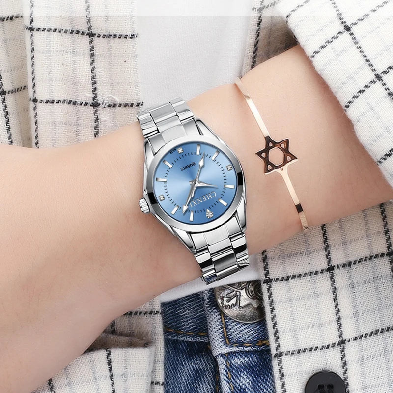 CHENXI CX021B Rhinestone Women's Watch - Waterproof Dress Style