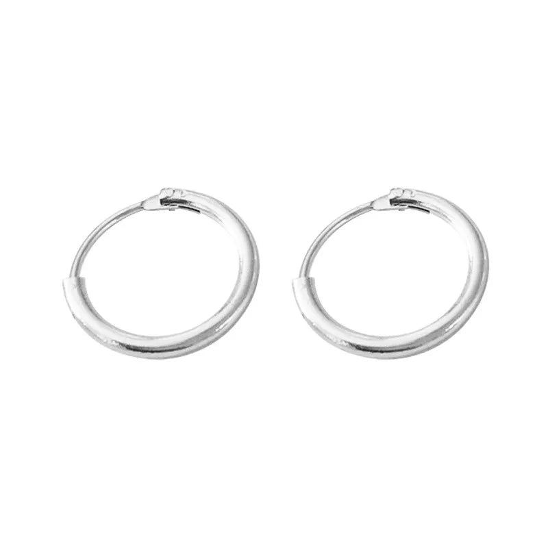 Large Smooth Hoop Earrings - 40mm to 80mm