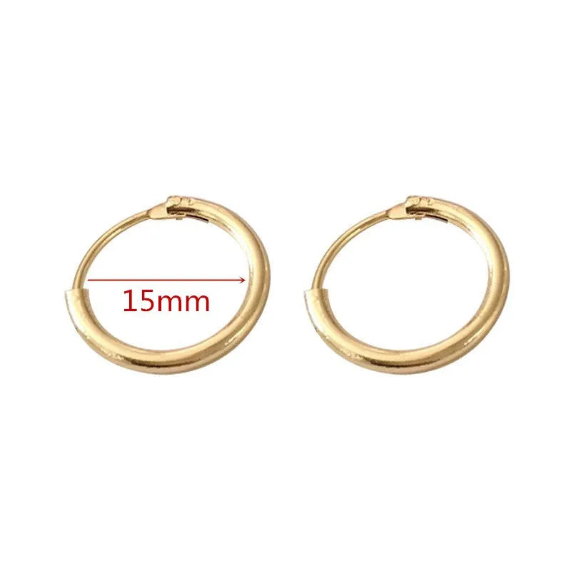 Large Smooth Hoop Earrings - 40mm to 80mm