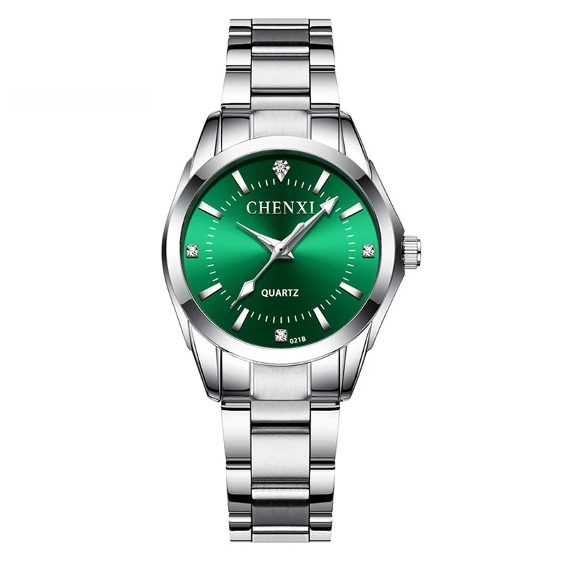 CHENXI CX021B Rhinestone Women's Watch - Waterproof Dress Style