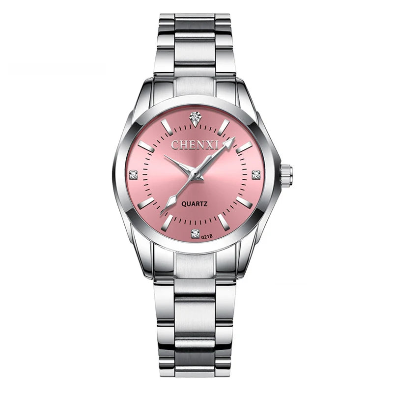 CHENXI CX021B Rhinestone Women's Watch - Waterproof Dress Style