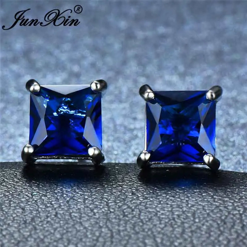 Cubic Zirconia Crystal Rainbow Stud Earrings