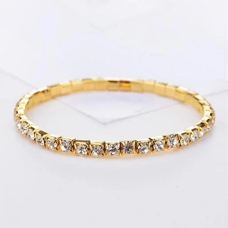 Crystal Geometric Charm Bracelet