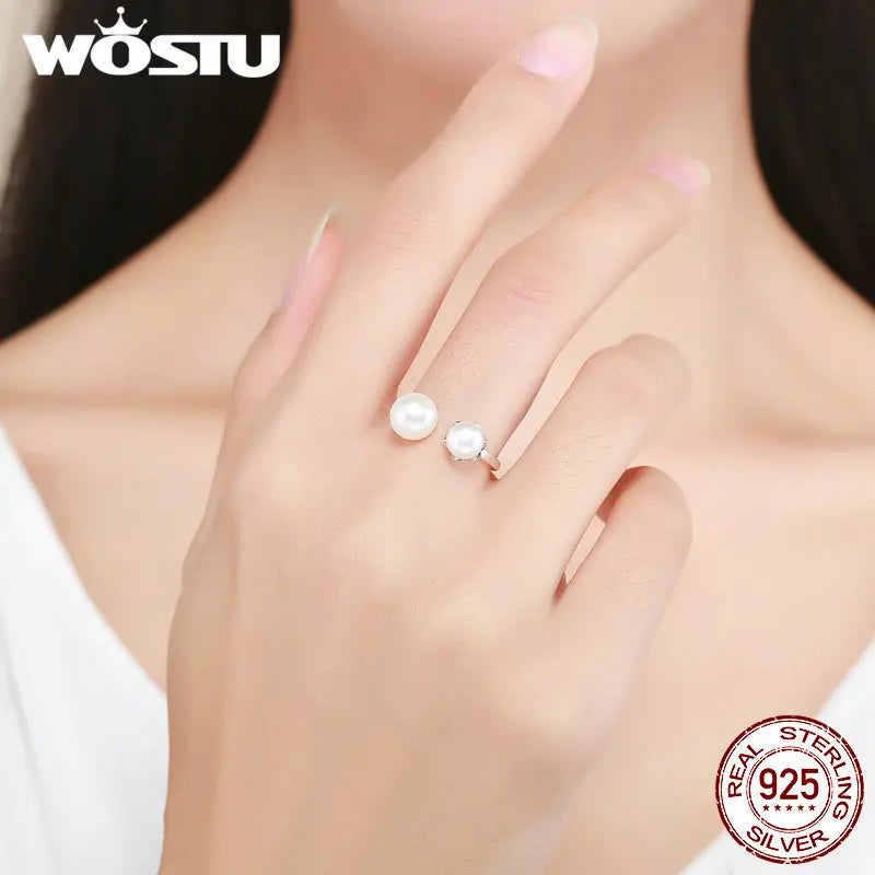925 Sterling Silver Freshwater Pearl Ring