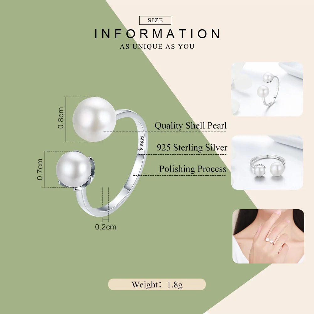 925 Sterling Silver Freshwater Pearl Ring