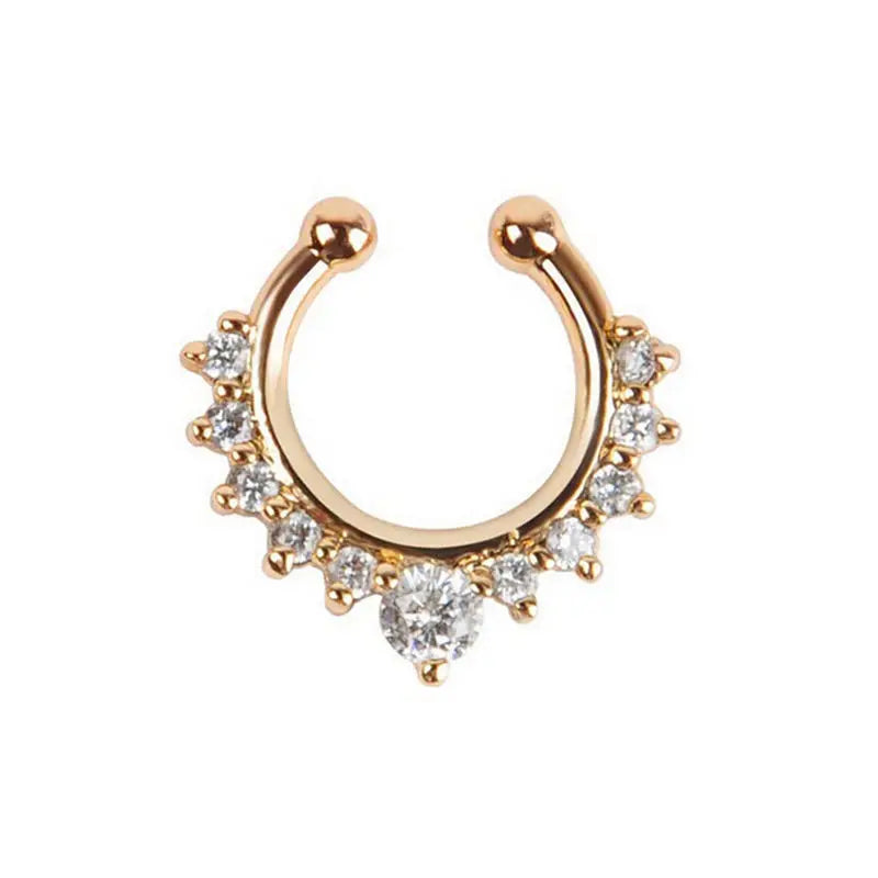 Gold-tone Star Circle Drop Earrings