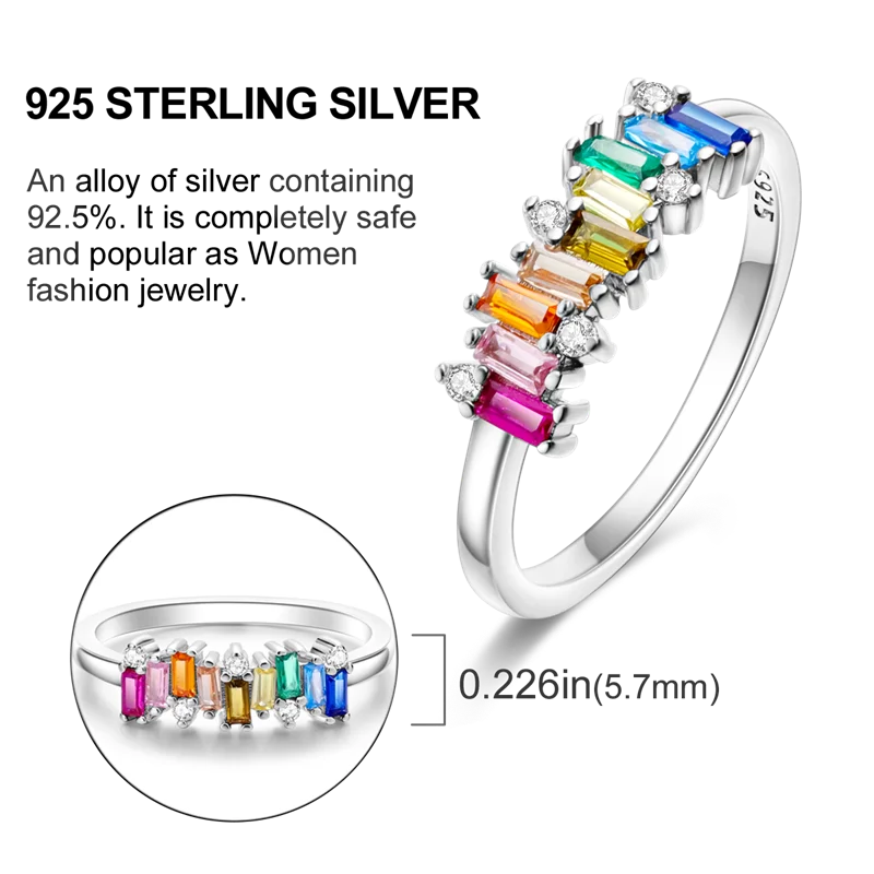 Blue Zircon Star & Moon Ring - 925 Sterling Silver Design