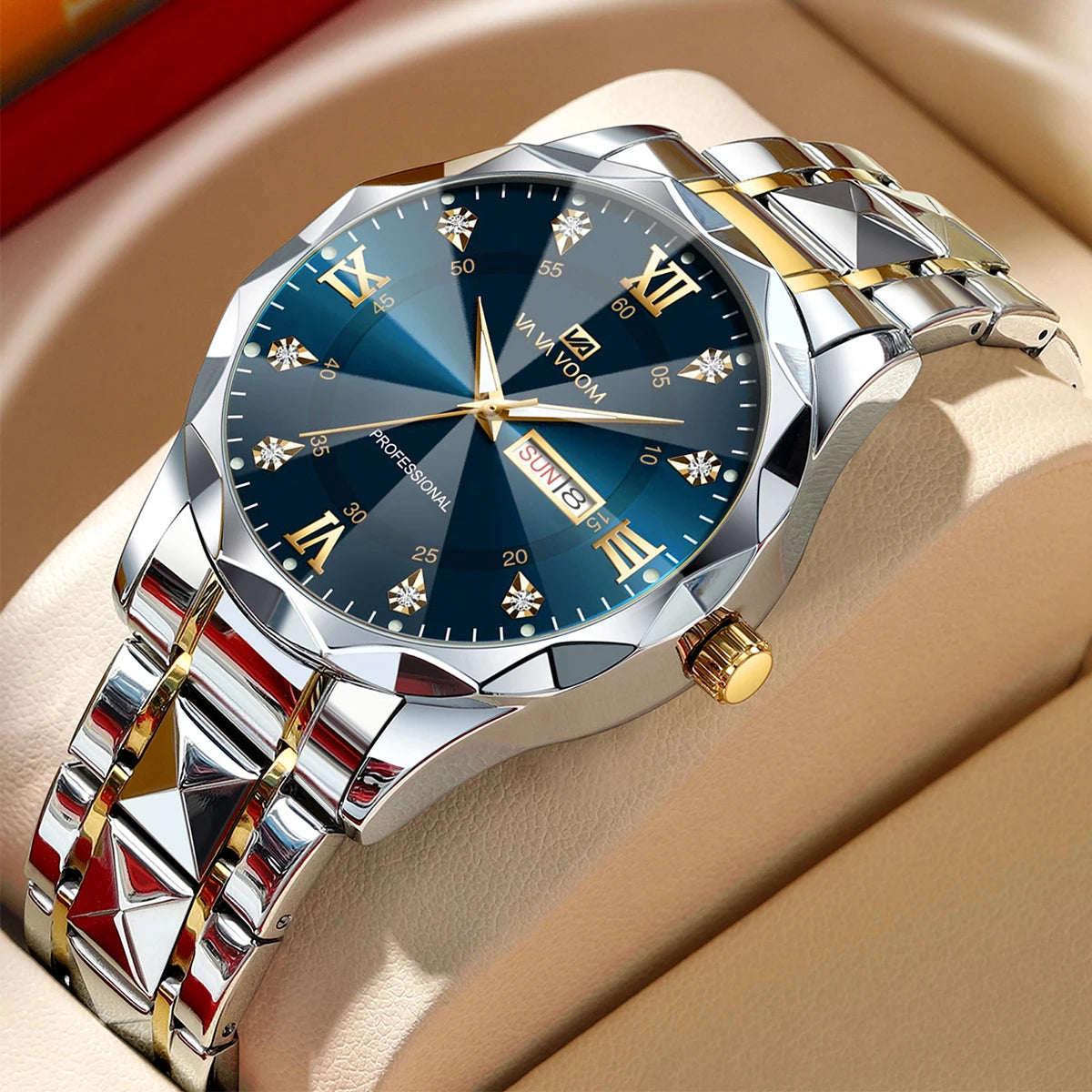 VA VA VOOM 41mm Business Watch - Quartz Week Display