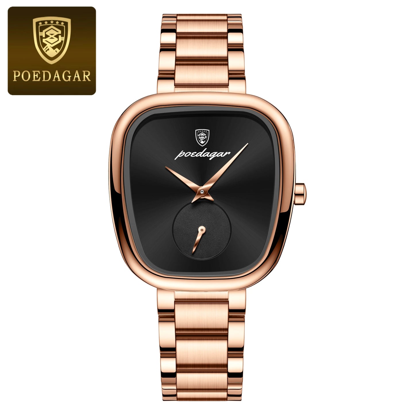 POEDAGAR Waterproof Women's Quartz Watch - Stainless Steel Elegance