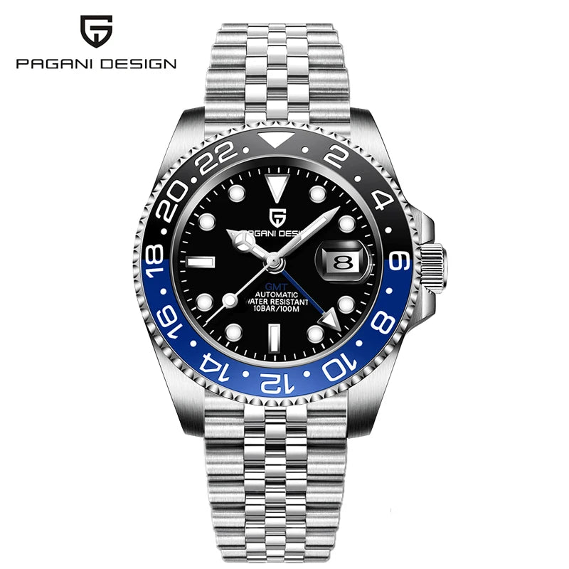 PAGANI DESIGN PD-1662 GMT Automatic Watch - Sapphire Glass 100M