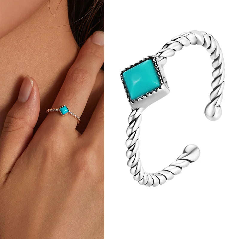 925 Sterling Silver Adjustable Open Ring