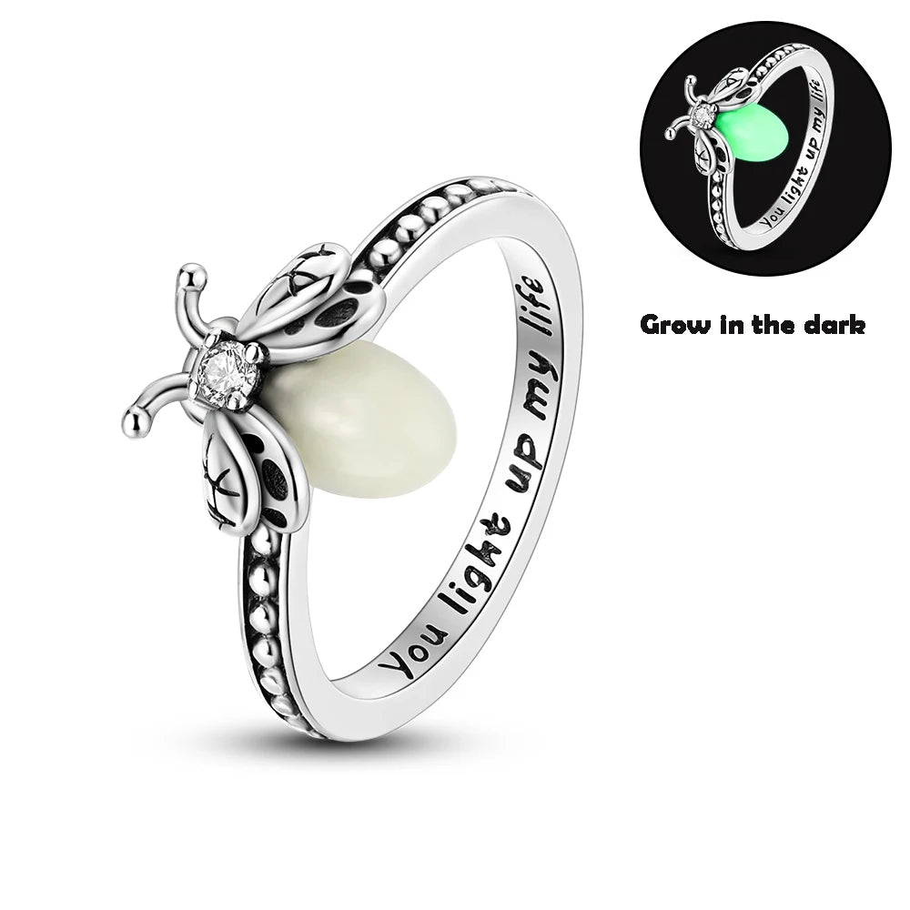 Blue Zircon Star & Moon Ring - 925 Sterling Silver Design