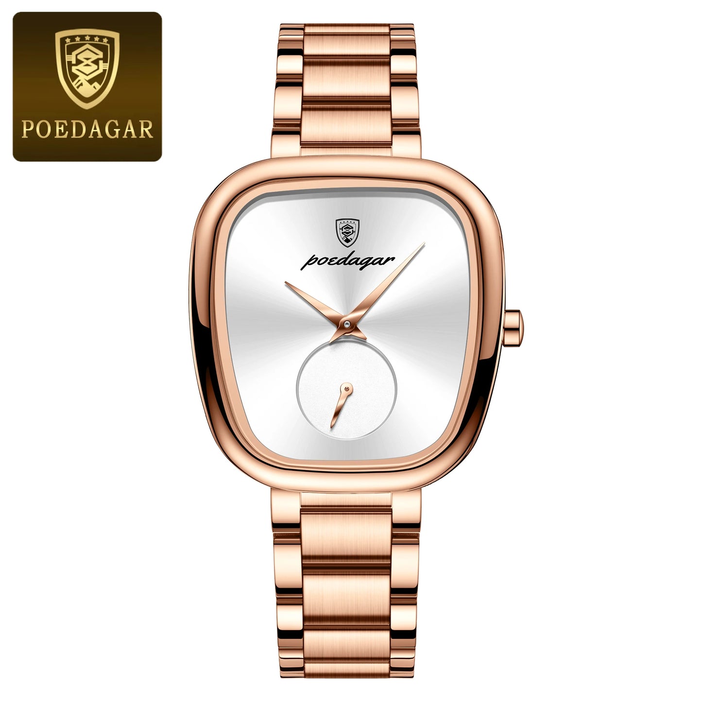 POEDAGAR Waterproof Women's Quartz Watch - Stainless Steel Elegance