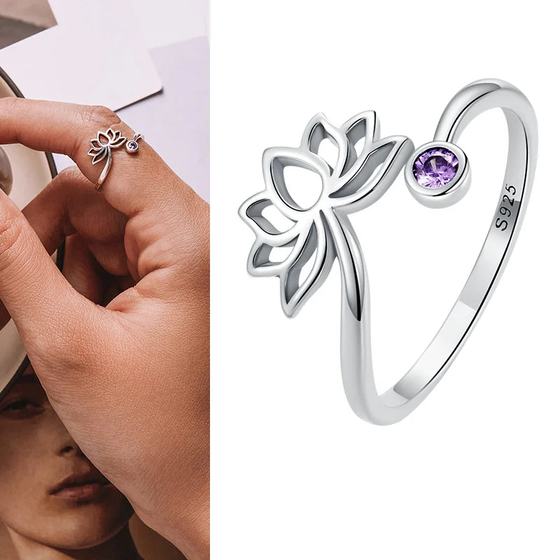 925 Sterling Silver Adjustable Open Ring
