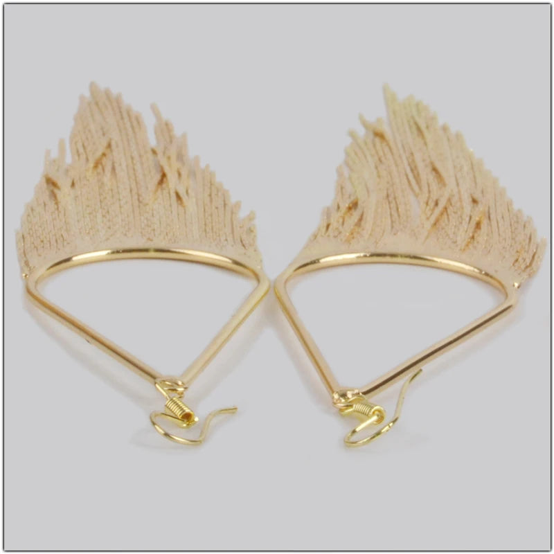 Baroque Water Drop Tassel Dangle Earrings