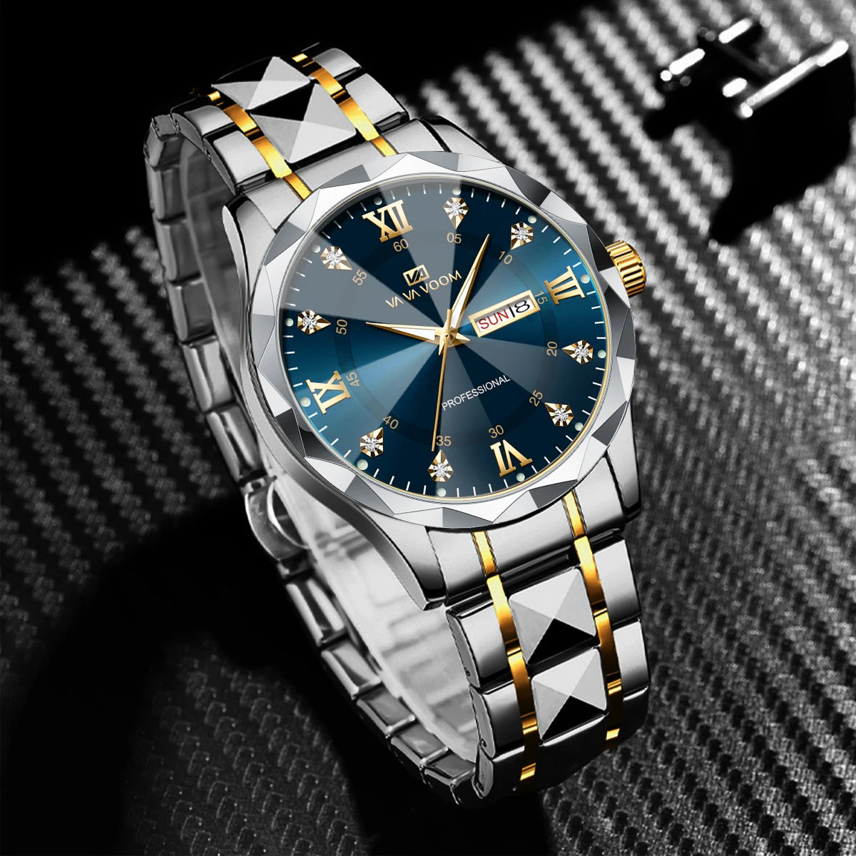 VA VA VOOM 41mm Business Watch - Quartz Week Display