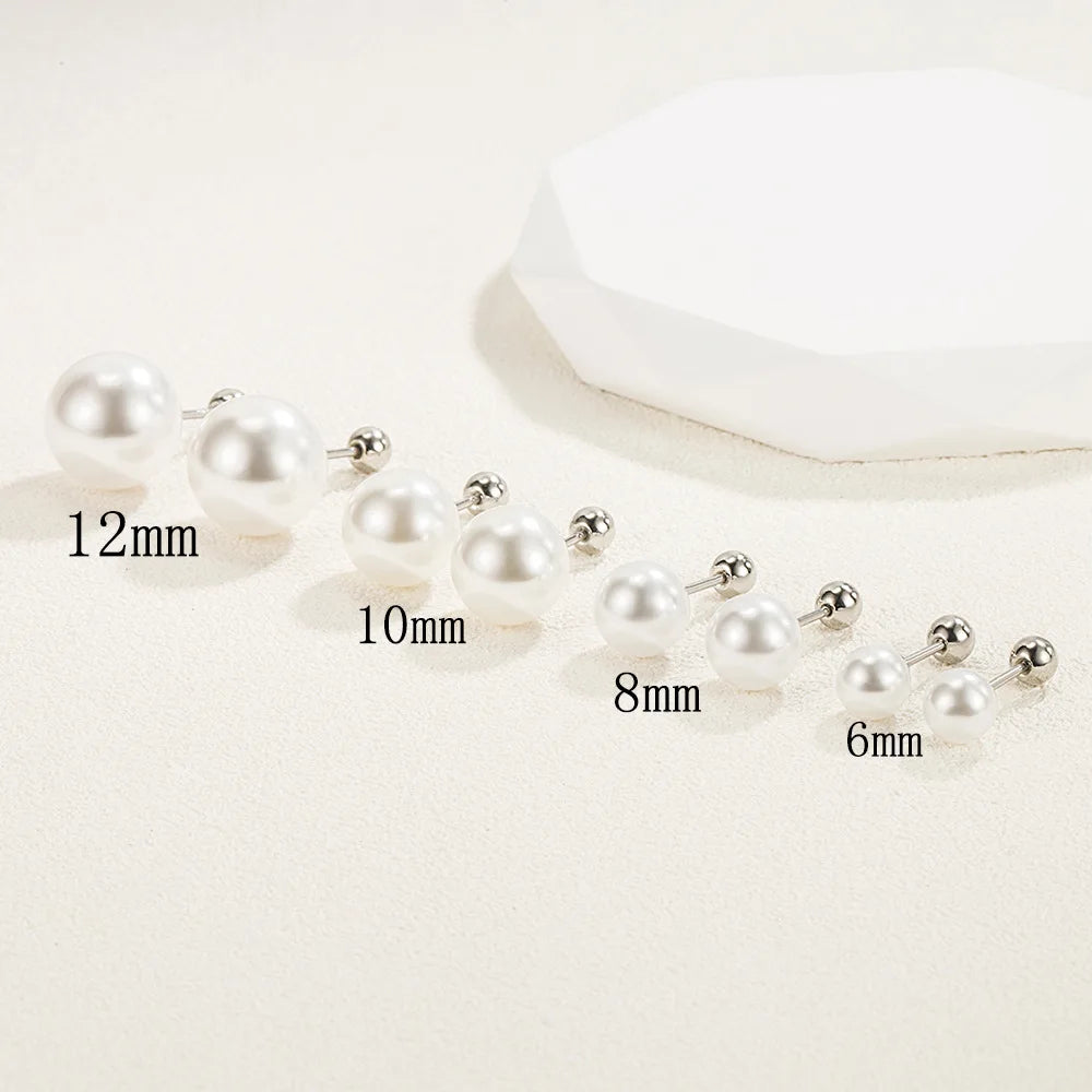 925 Sterling Silver Freshwater Pearl Stud Earrings