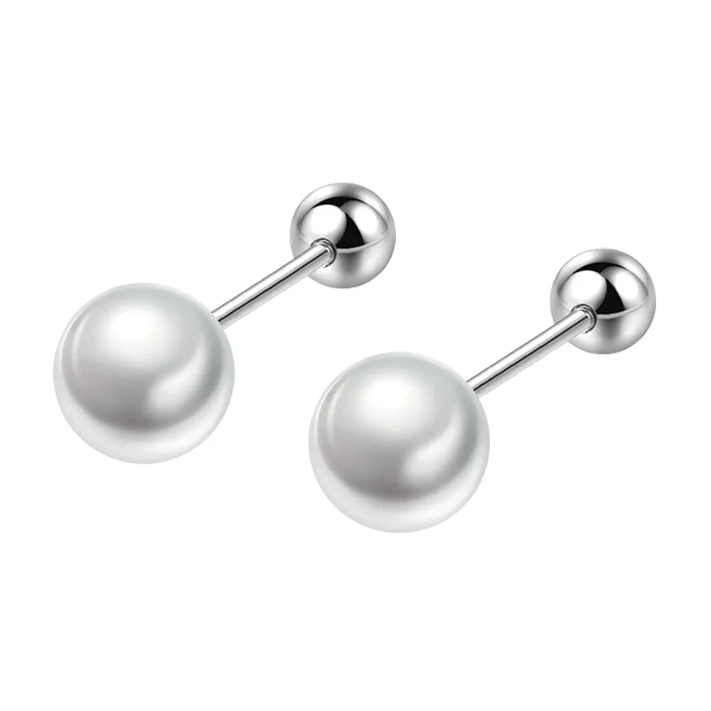 925 Sterling Silver Freshwater Pearl Stud Earrings