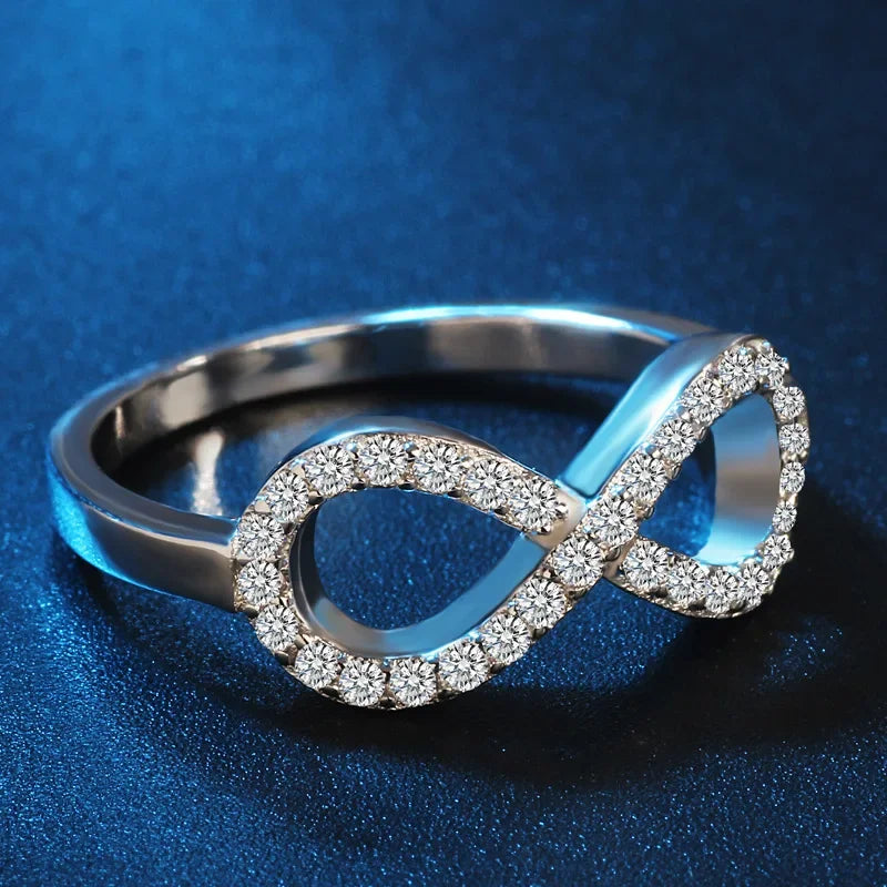 925 Sterling Silver Infinity Claddagh Ring