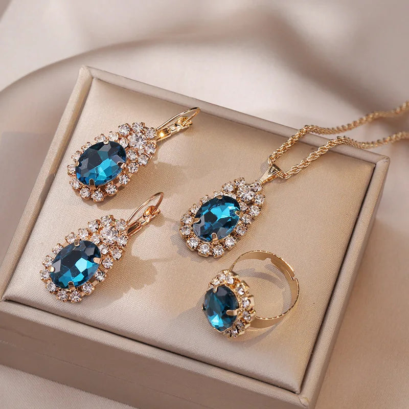 Zinc Alloy African Jewelry Set