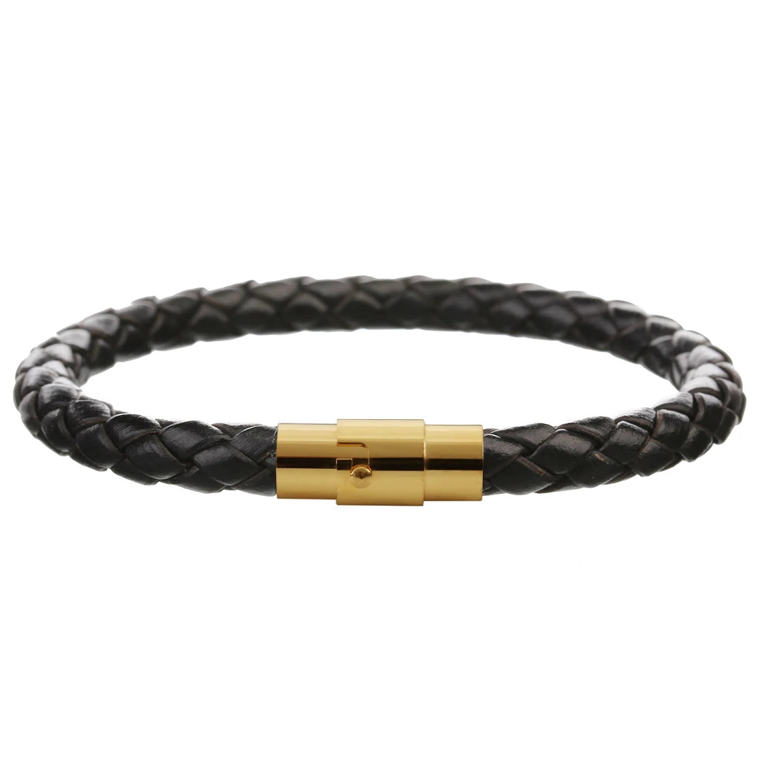 Stainless Steel Genuine Leather Bracelet