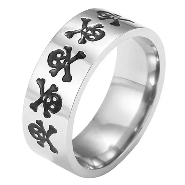 Titanium Steel Christian Cross Bible Ring