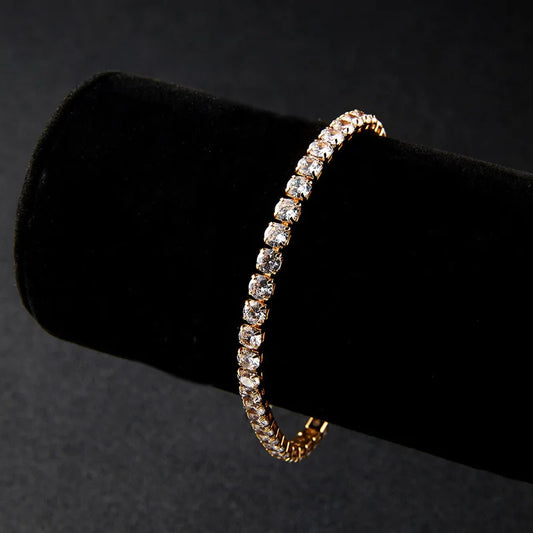 Crystal Geometric Charm Bracelet