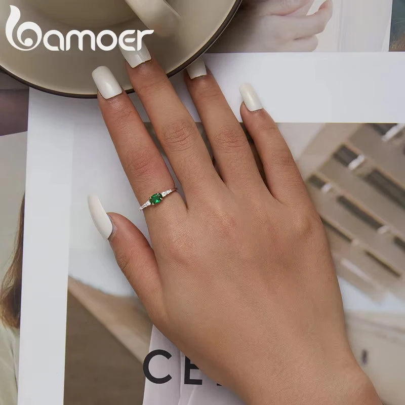 925 Sterling Silver Oval Gemstone Ring