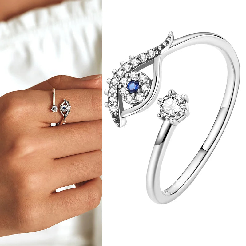 925 Sterling Silver Adjustable Open Ring