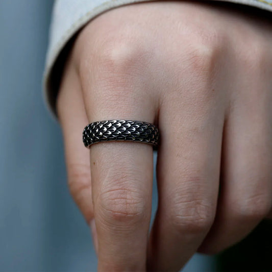 316L Stainless Steel Viking Dragon Ring