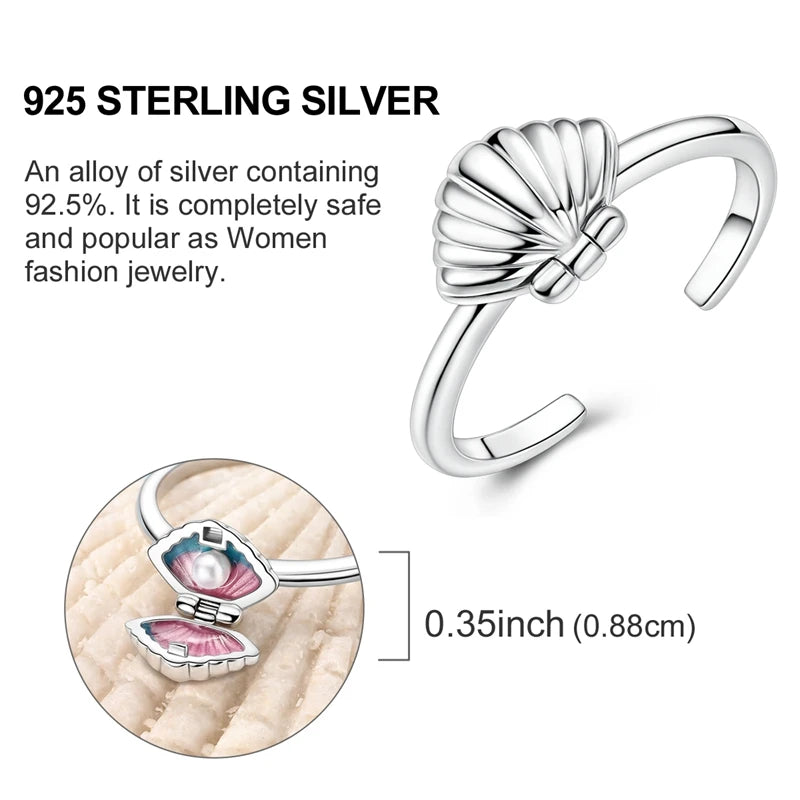Blue Zircon Star & Moon Ring - 925 Sterling Silver Design