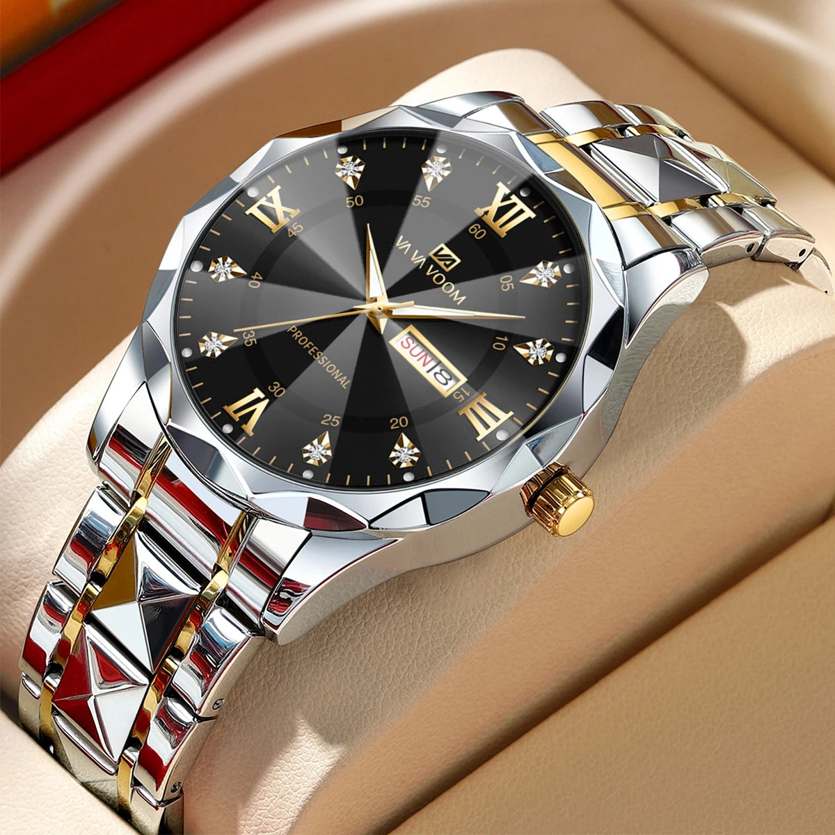 VA VA VOOM 41mm Business Watch - Quartz Week Display