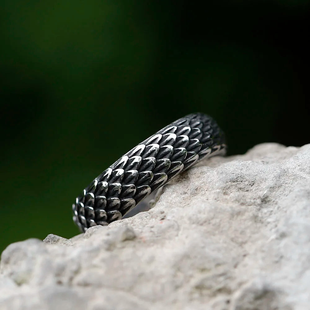 316L Stainless Steel Viking Dragon Ring