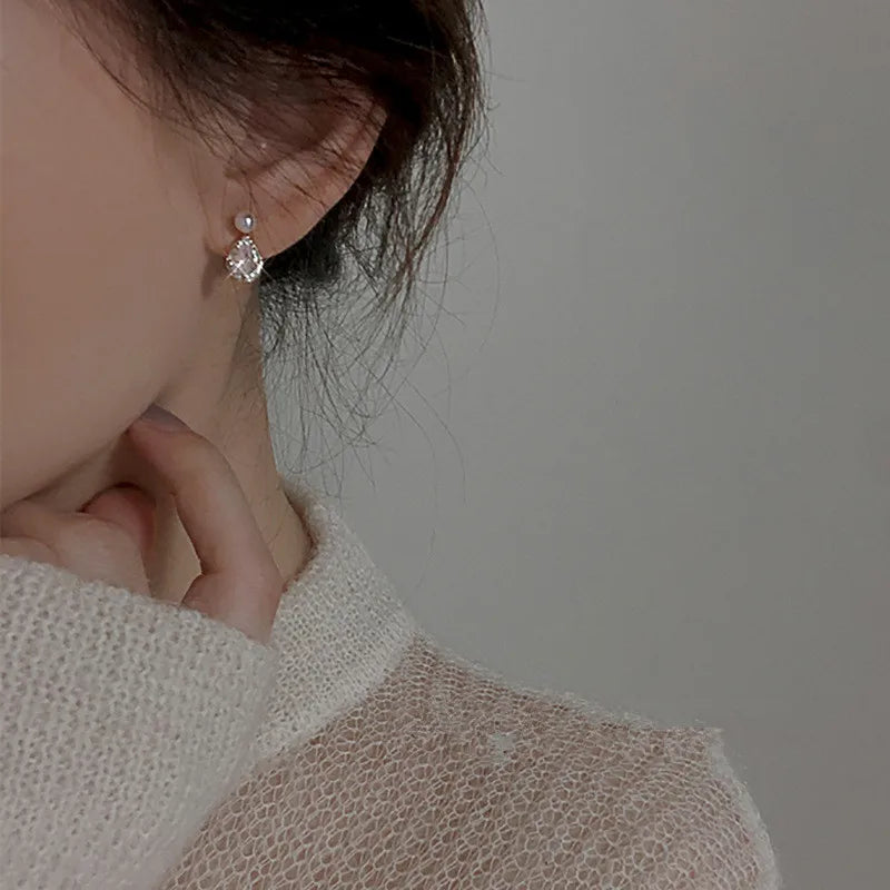 14K Gold-plated Pearl Dew Stud Earrings