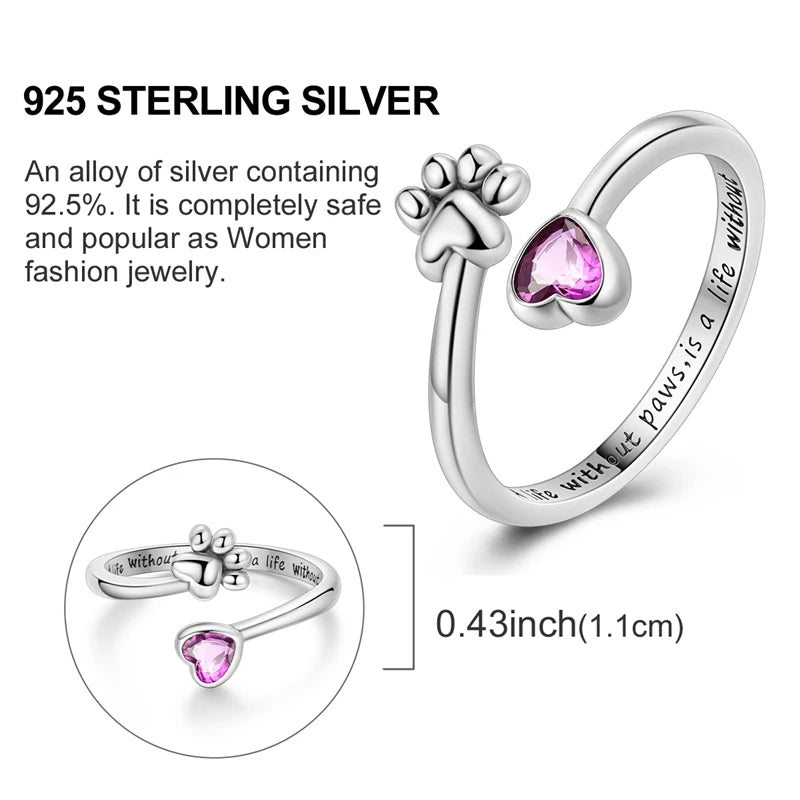 Blue Zircon Star & Moon Ring - 925 Sterling Silver Design