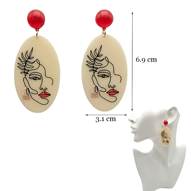 Y2K Colorful Resin Dangle Earrings