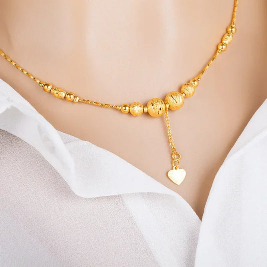 Classic 18KT Gold Tone Flower Necklace - Elegant Occasion Jewelry