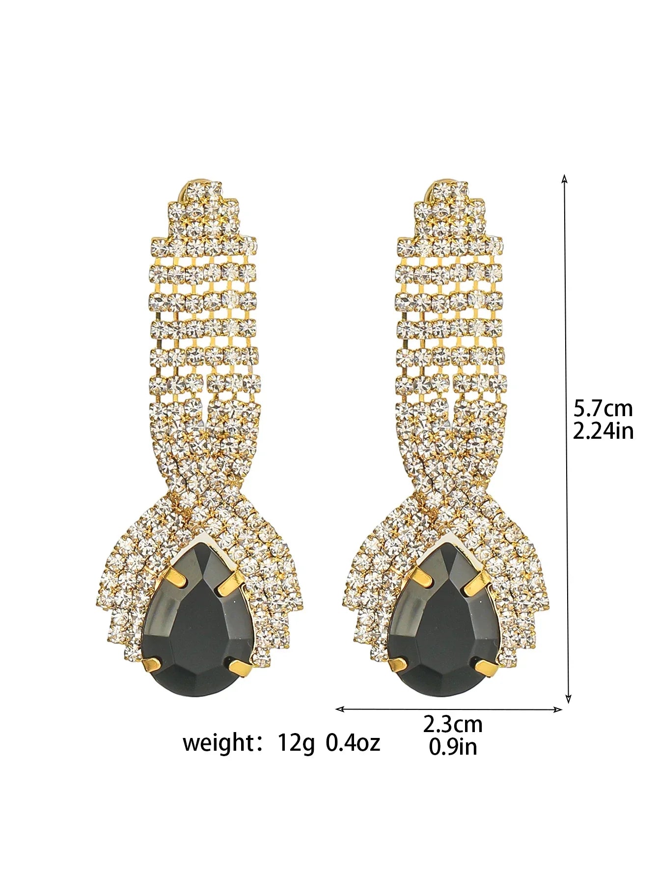 Luxury Custom Color Rhinestone Crystal Long Tassel Earrings for Women Bridal Drop Dangling Earrings Party Wedding Jewelry Gifts