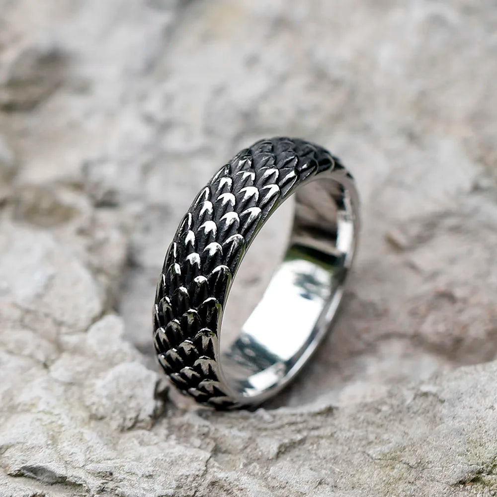 316L Stainless Steel Viking Dragon Ring