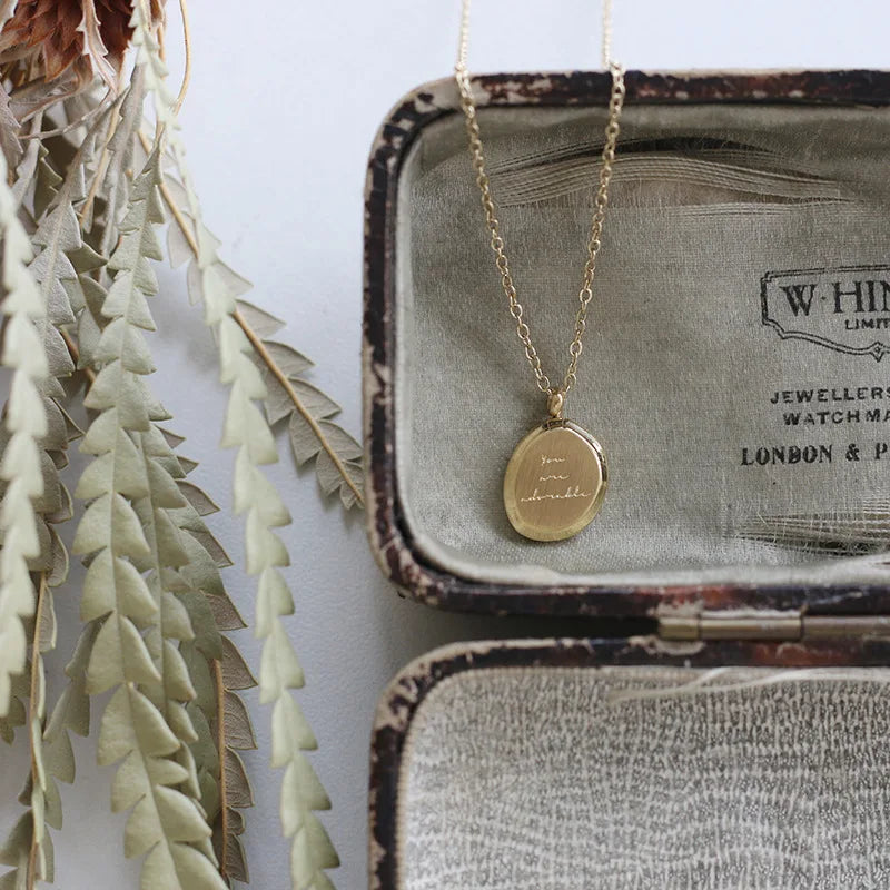 18K Gold Plated Jade Rabbit Moon Pendant Necklace - White Shell Accent