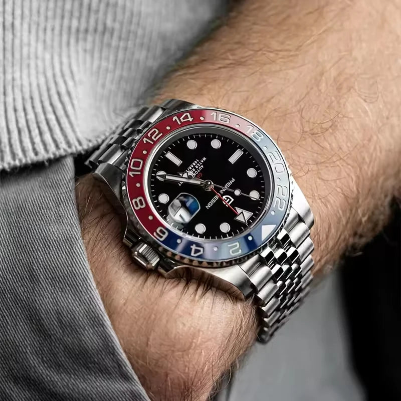 PAGANI DESIGN PD-1662 GMT Automatic Watch - Sapphire Glass 100M