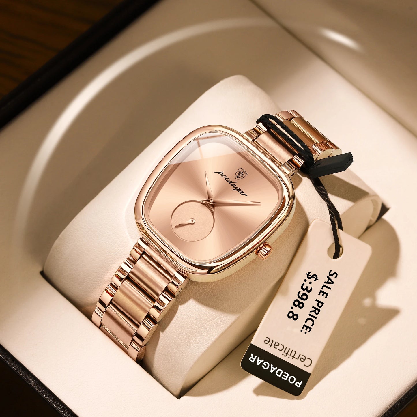 POEDAGAR Waterproof Women's Quartz Watch - Stainless Steel Elegance