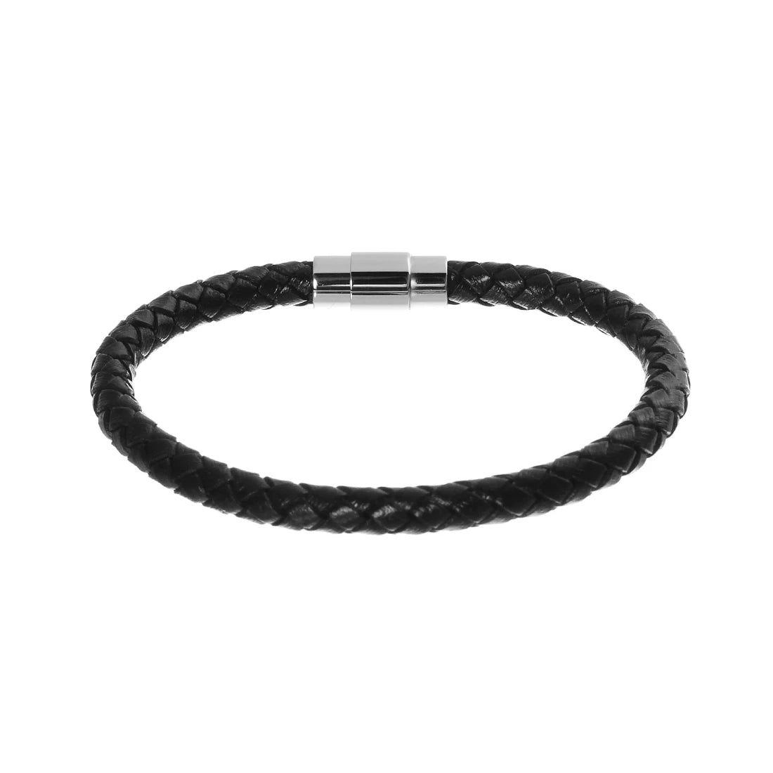 Stainless Steel Genuine Leather Bracelet