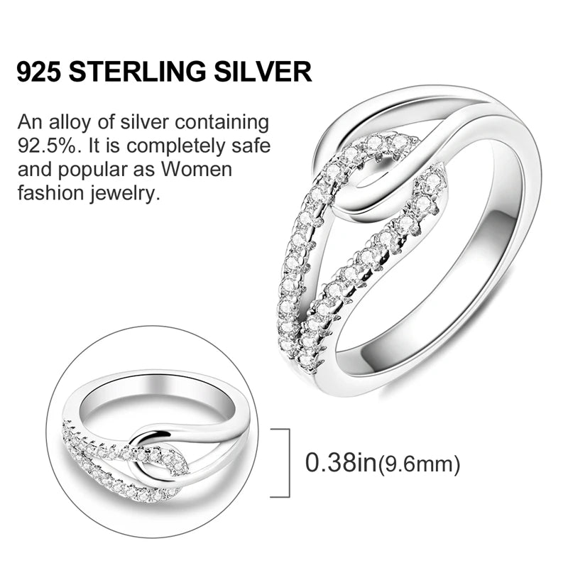 Blue Zircon Star & Moon Ring - 925 Sterling Silver Design