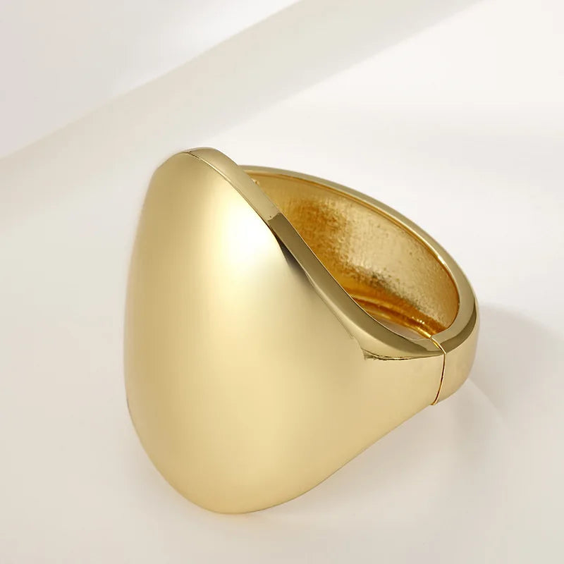 Asymmetric Geometric Bangle Bracelet