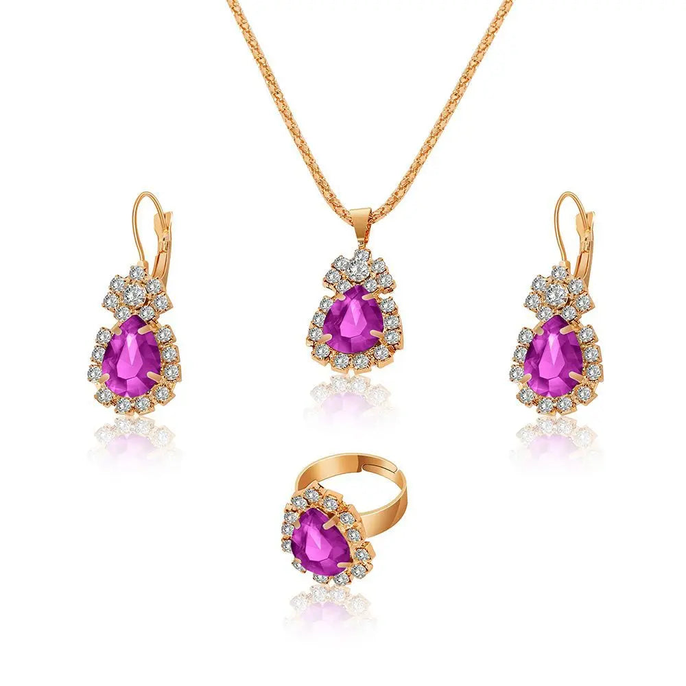 Zinc Alloy African Jewelry Set